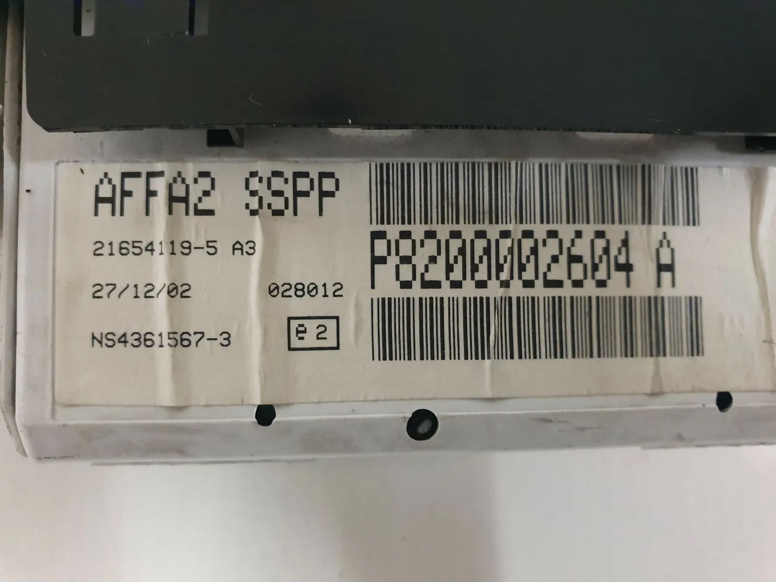 เรอโน ลากูน่า II 01-07 บอร์ดคอมพิวเตอร์ ดิจิตอลจอแสดงผล นาฬิกา หมายเลข P8200002604 A K18