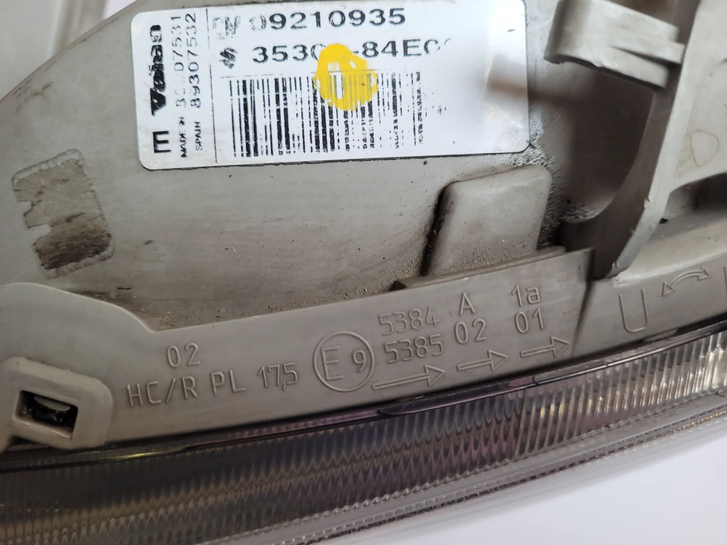 Original Opel Agila A (H00) Scheinwerfer Frontleuchte Links 09210935