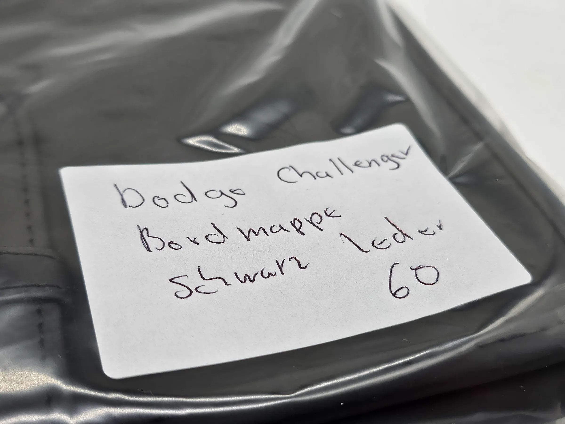 Original  AEC Dodge Challenger SRT Bordmappe leder Schwarz