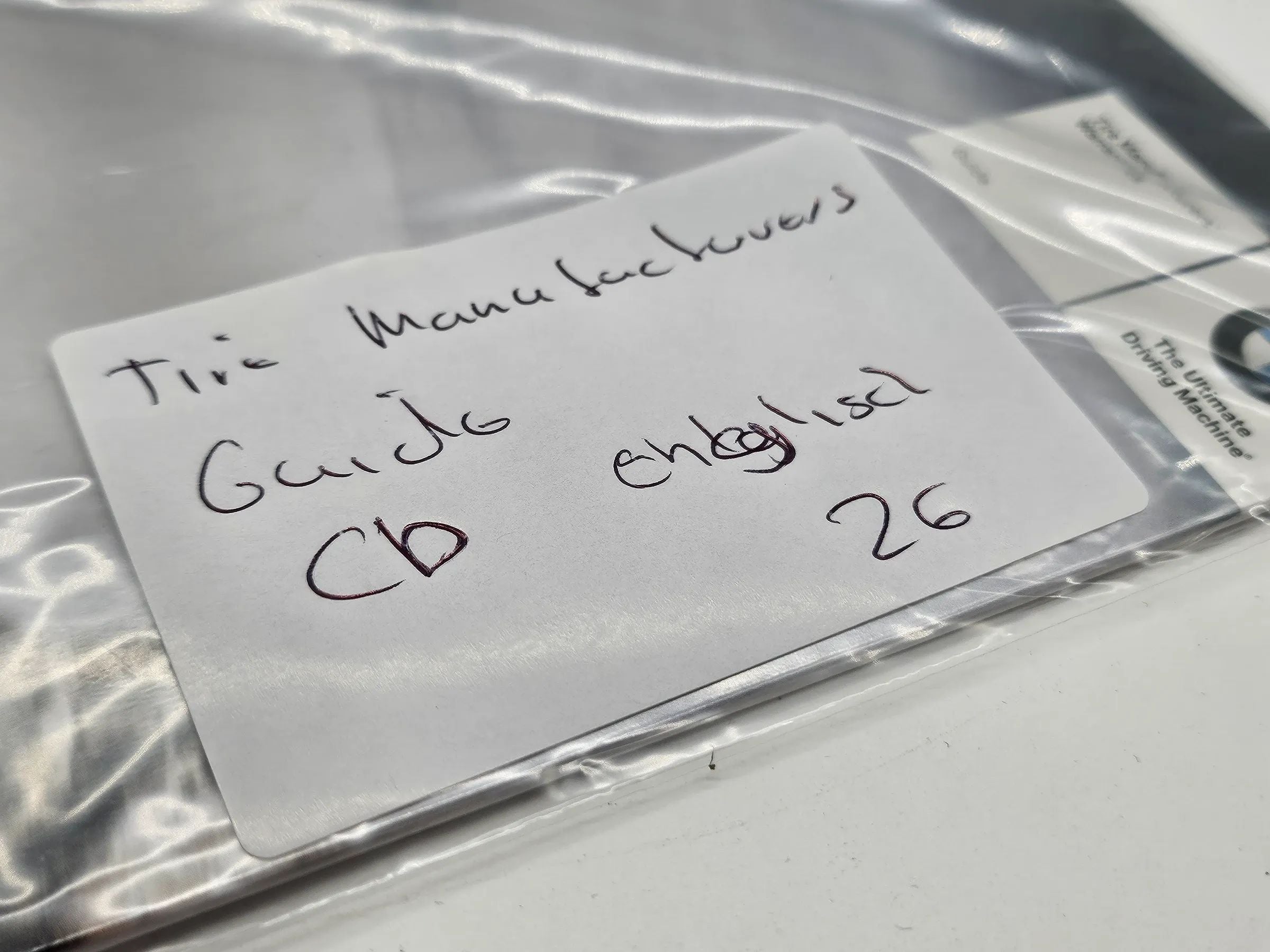 Original BMW TIRE MANUFACTURER WARRANTIES GUIDE 2016  PC, MAC, CD-ROM US english