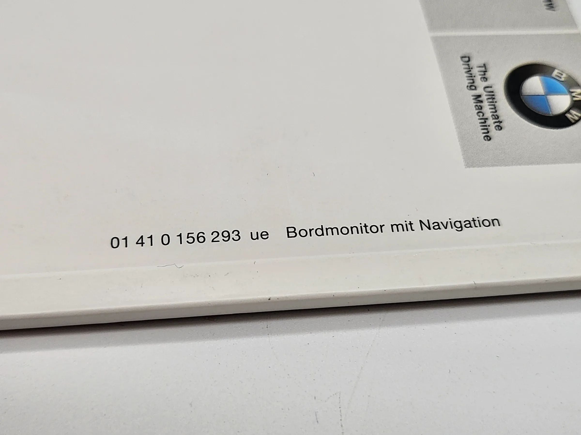Original BMW Betriebsanleitung onboard computer 2001 englisch 01410156293 ue