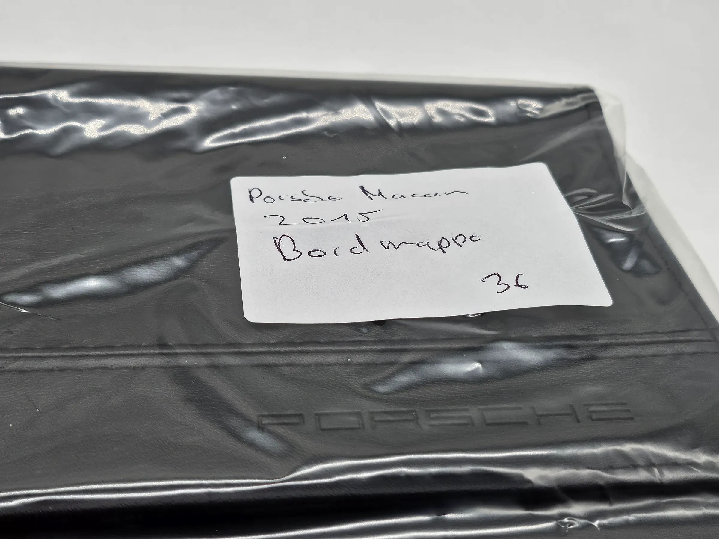 Original Porsche Macan 2015 Bordmappe Leder schwarz