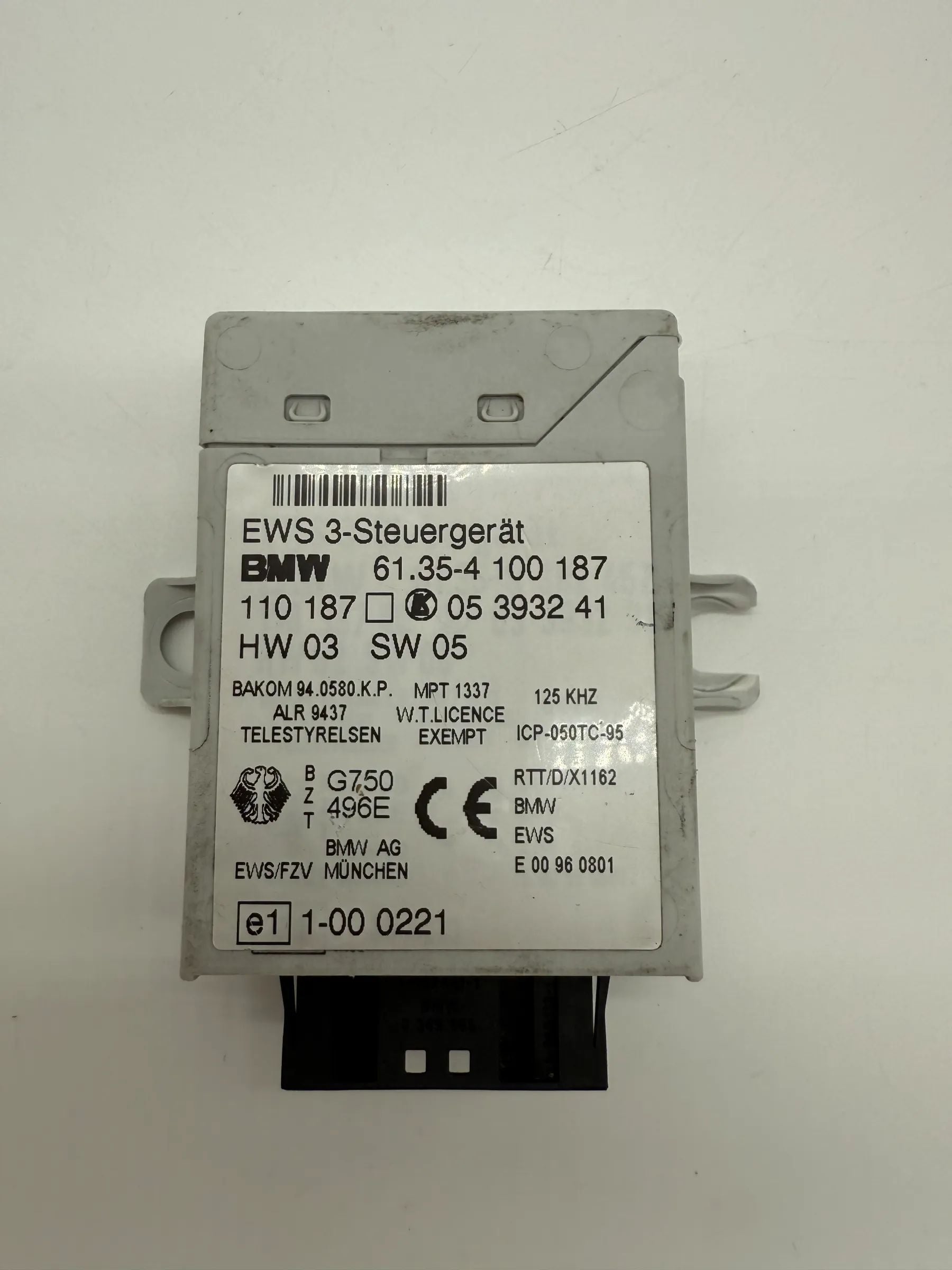 BMW E46 Berlina 320i Centralina Blocco Avviamento LK 61354100187 05393241
