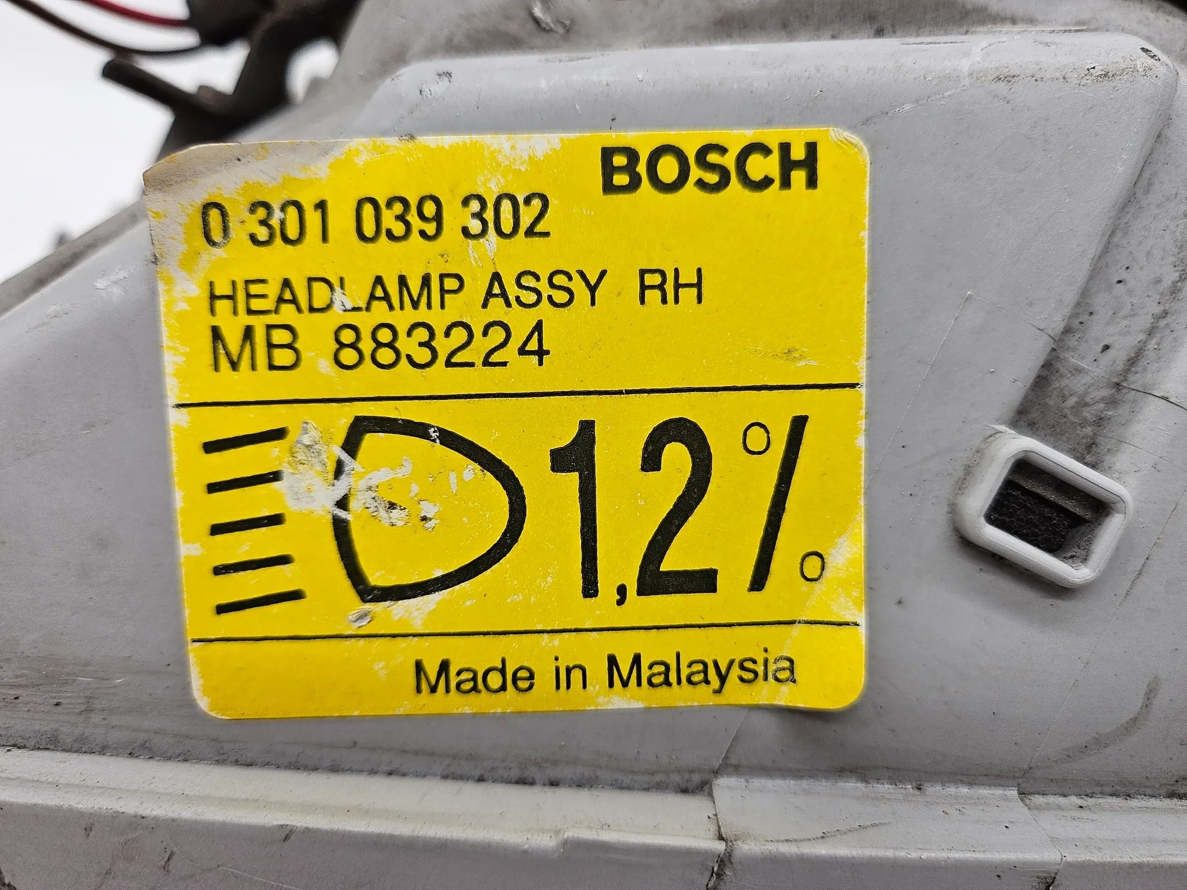 original headlight, light PROTON 4-SERIES right 0301039302 