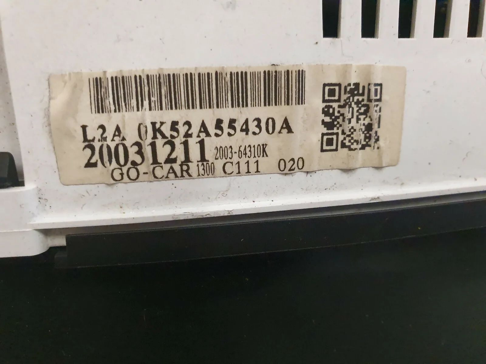 Kia Carnival II 2 Compteur 0K52A55430A Tachymètre 20031211 Tableau de bord K40
