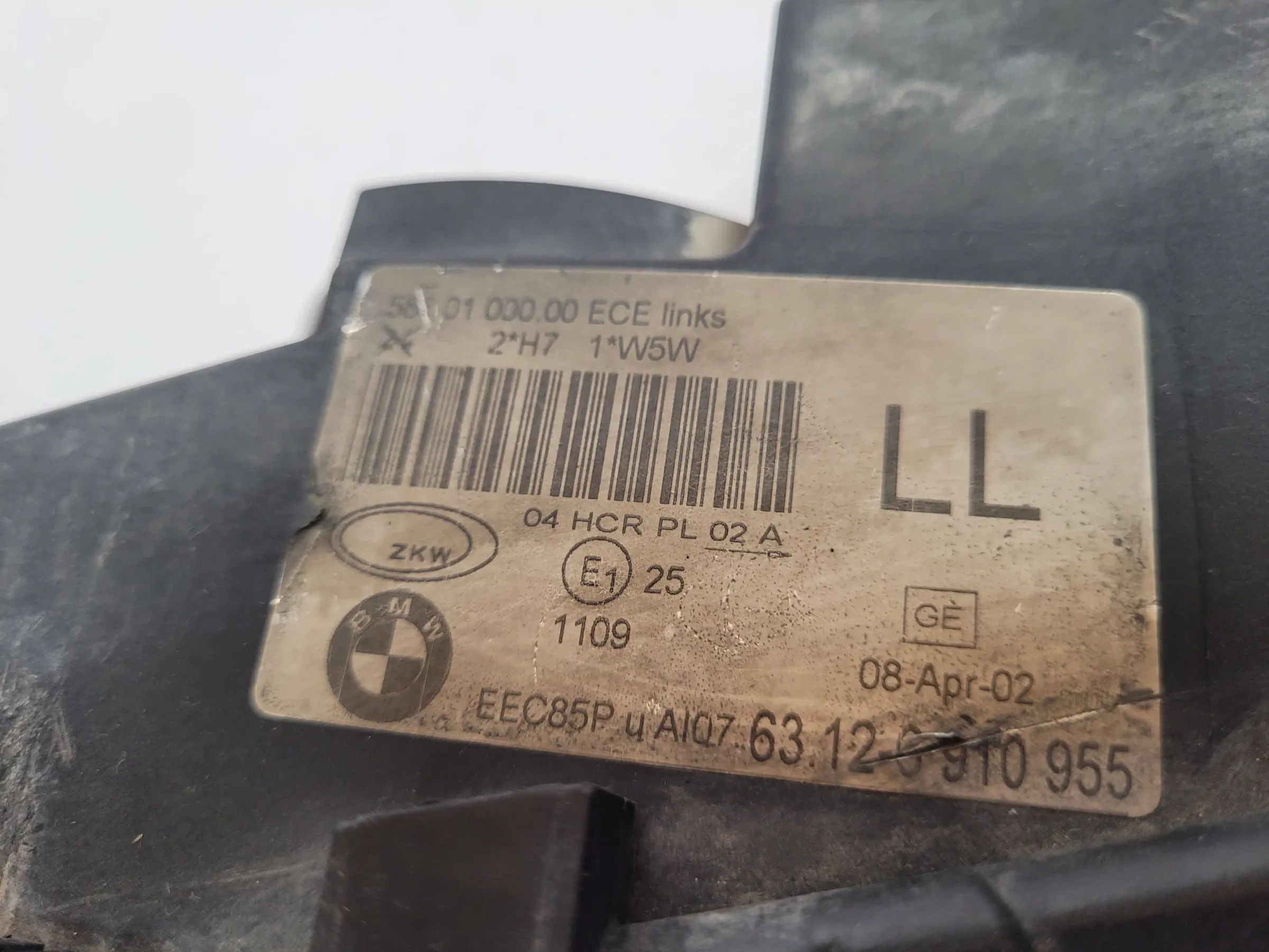 Original BMW 3er (E46) Scheinwerfer / Frontleuchte Links 63.12-6 910 955