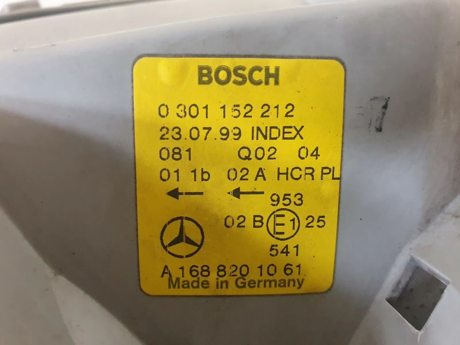 ⭐A-class headlight front right 1688201061 Mercedes-benz A-class 168 Mod.⭐ 