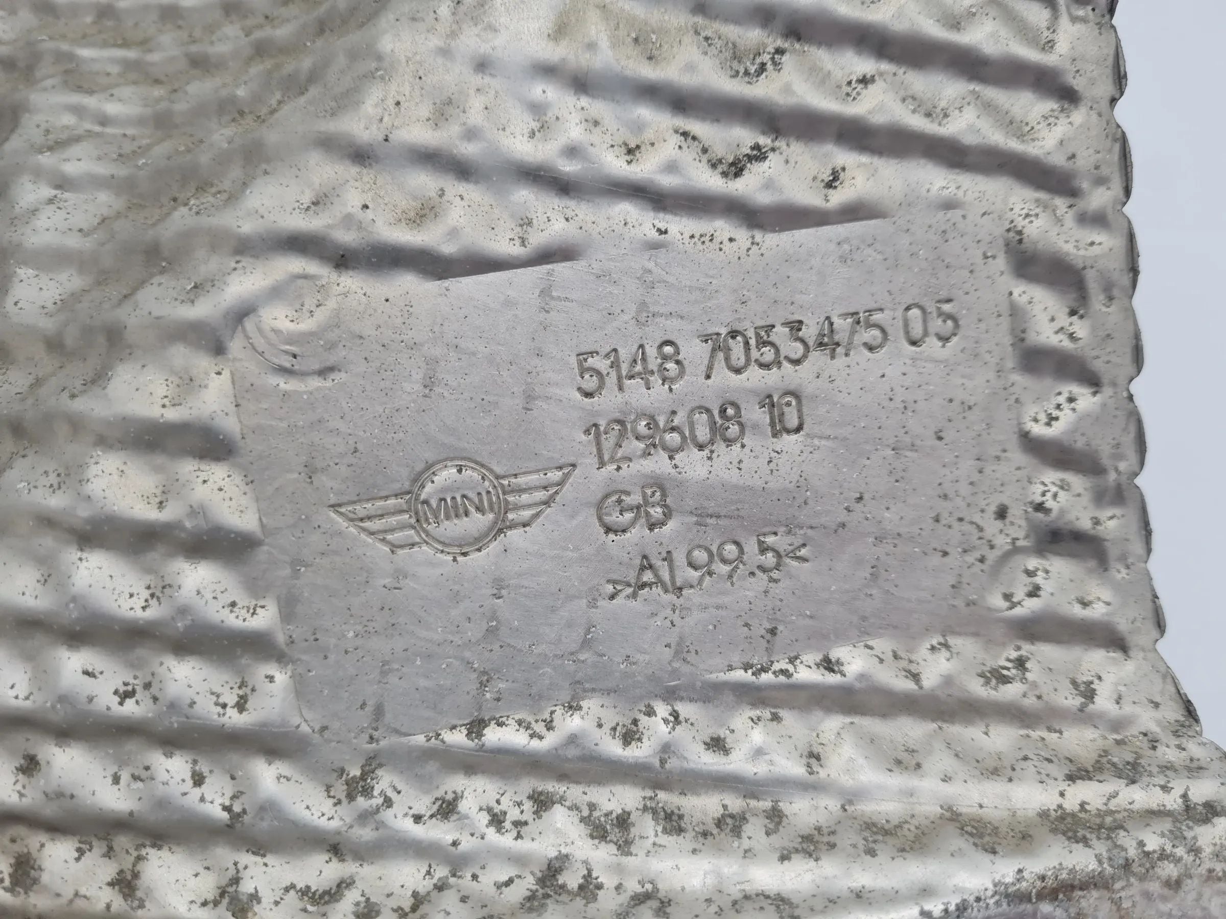 Original Mini One (R50/R53) Hitzeschutzblech Kabel Isolierung 51.48-7053475-05