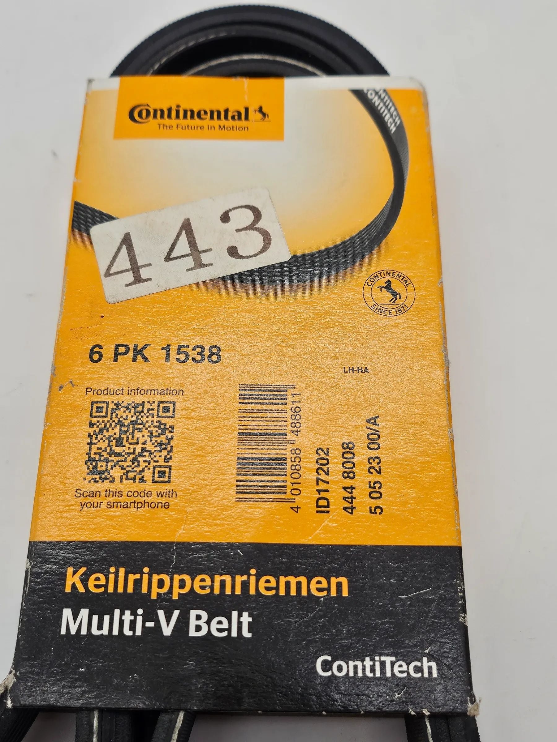 CONTI 6PK1538 Keilrippenriemen BMW 3er E46 5er E39 X3 X5 Z3 Escort Corolla