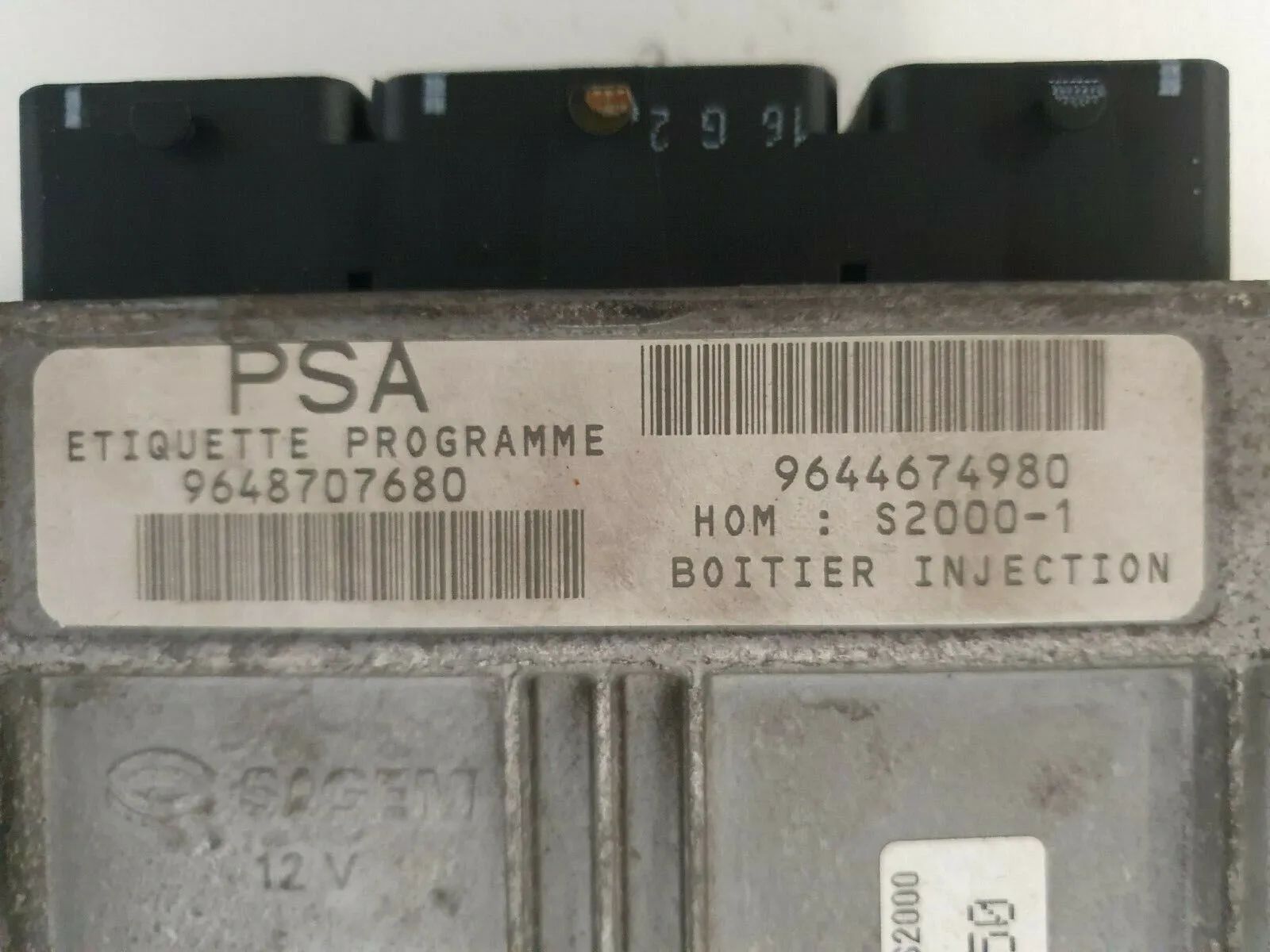 original Citroen Xsara Picasso C year 2002, engine control unit 9644674980 Sagem 