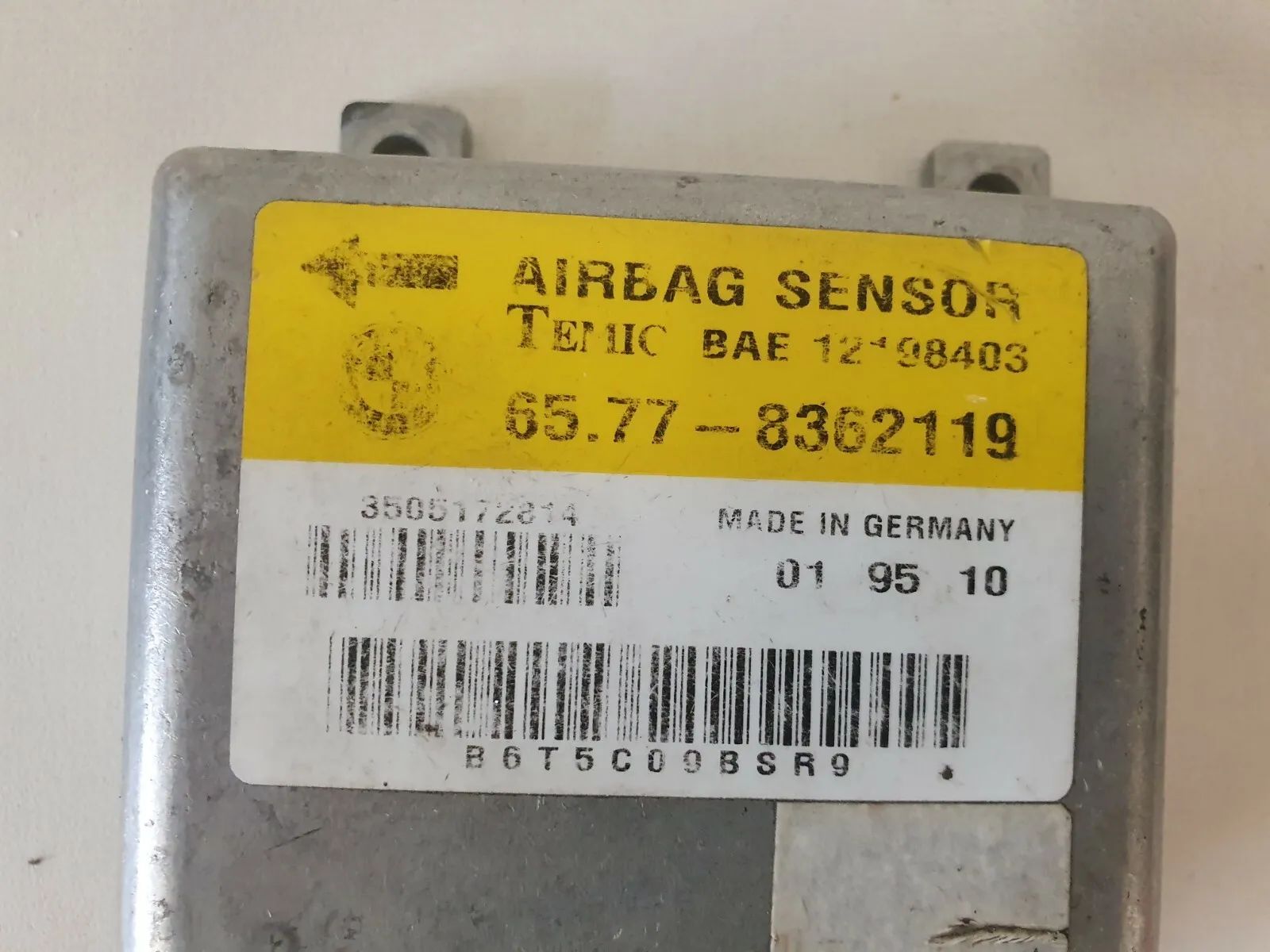orig. Calculateur d'airbag Airbag BMW Série 3 (E36) 65.77-8362119 12198403
