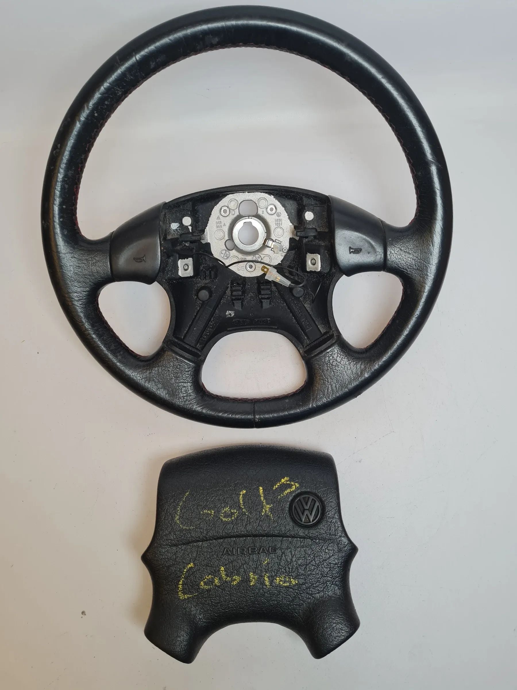 Original VW Golf III 3 Cabrio (1E7) 4-Speichen Lenkrad 1H0419091AF