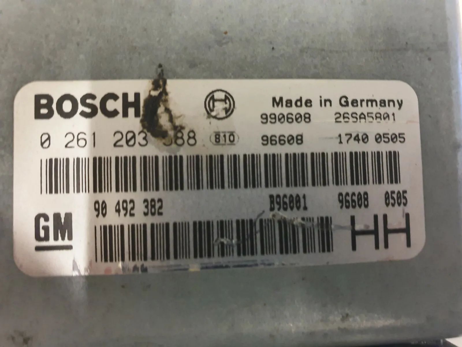 Steuergerät Einspritzung  0261263588 90492382 HH Opel Omega 2,5 V6 V94 Mod.2000