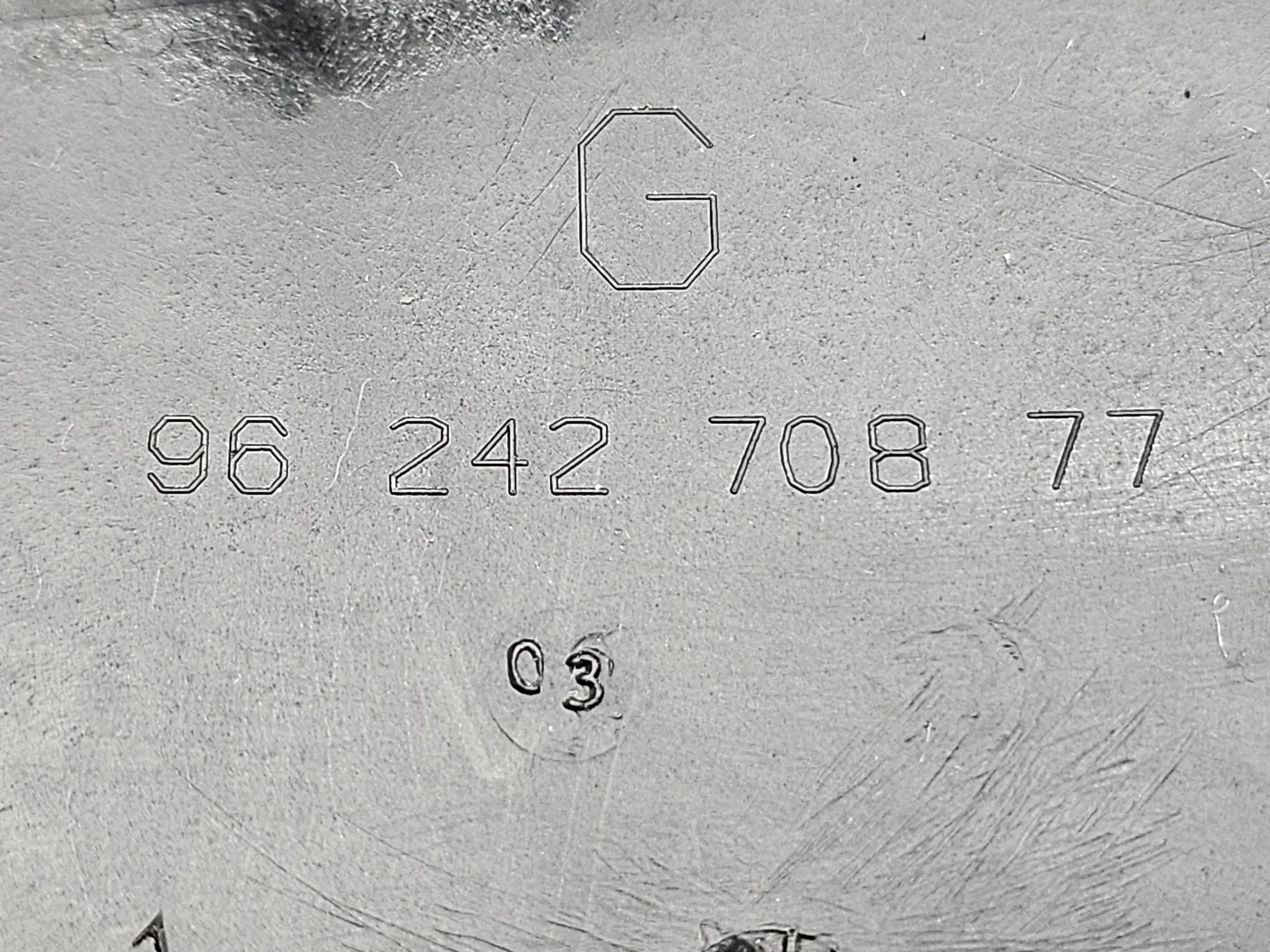 Оригинальная левая внутренняя обшивка Peugeot 206 cc 9624270877