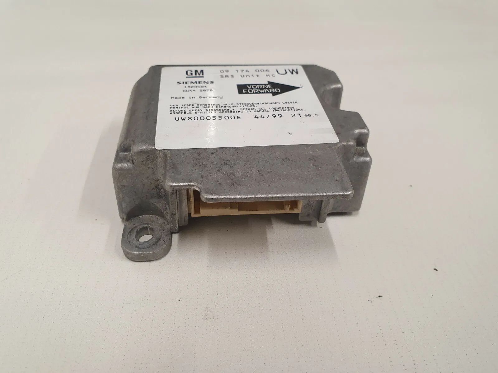 Opel Astra G / Omega B GM 09174006 असली एयरबैग कंट्रोल यूनिट Siemens K3