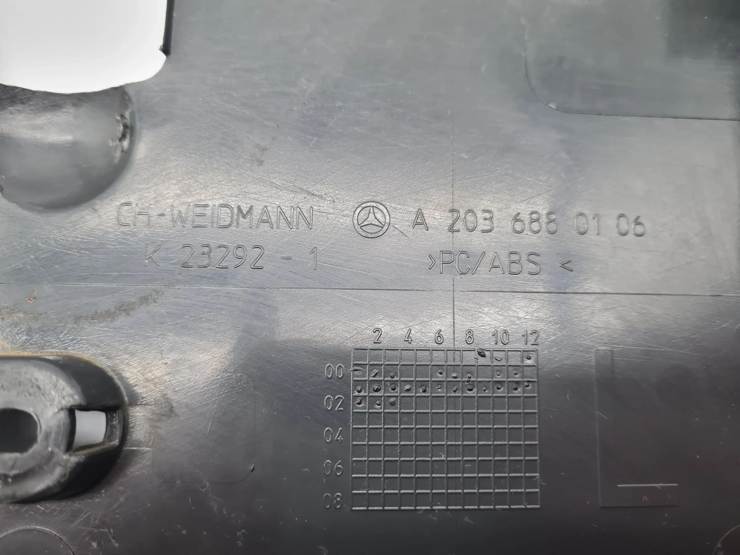 Original Mercedes C-Klasse (W203) Verkleidung A-Säule Links A2036880106