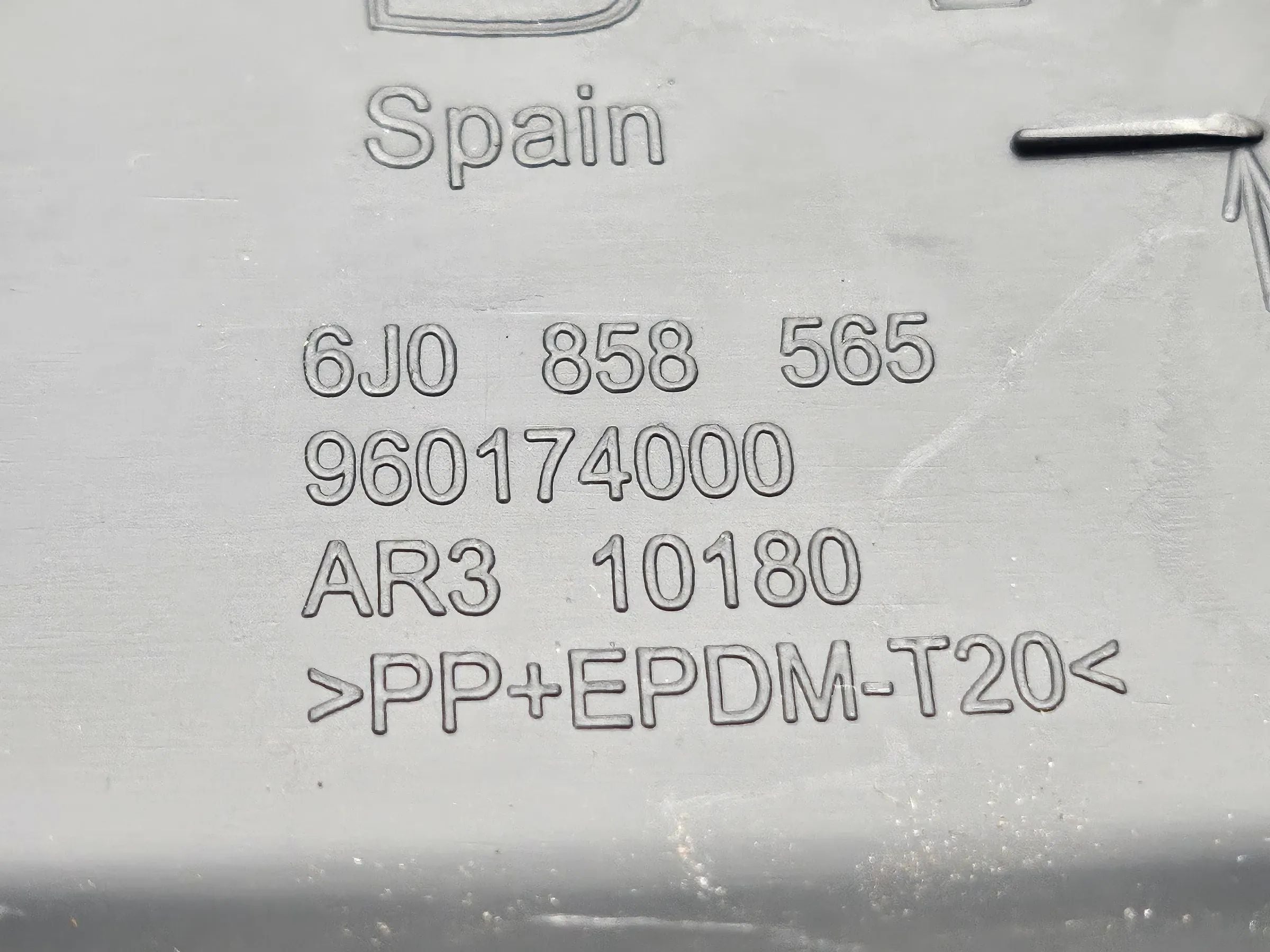 Original Seat Ibiza 6J Cover Trim Steering Column Top 6J0858565