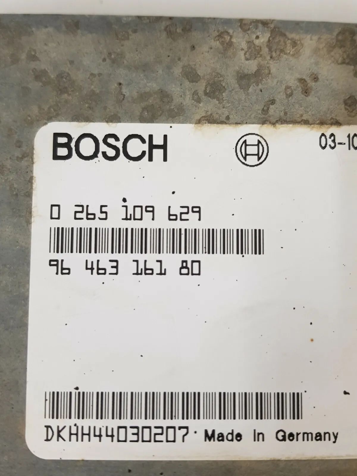 Gearbox control unit Peugeot 607 0265109629 0 265 109 629 9646316180 