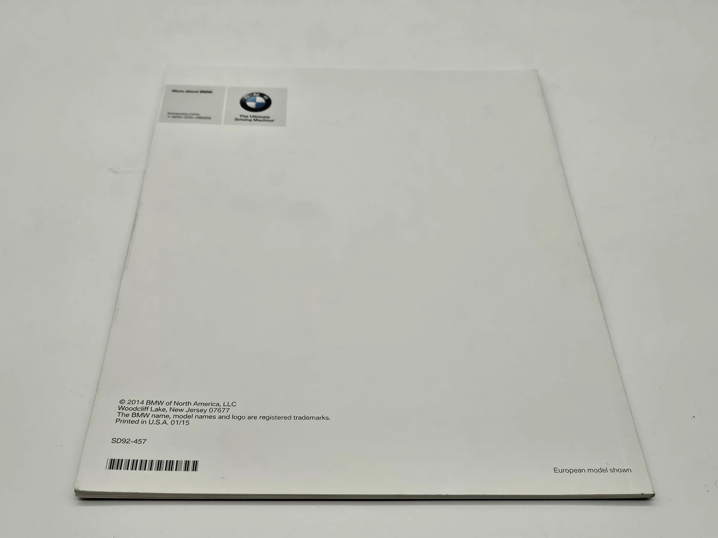 Original Bmw F30 F33, 3 Series 2015 Service And Warranty Information USA