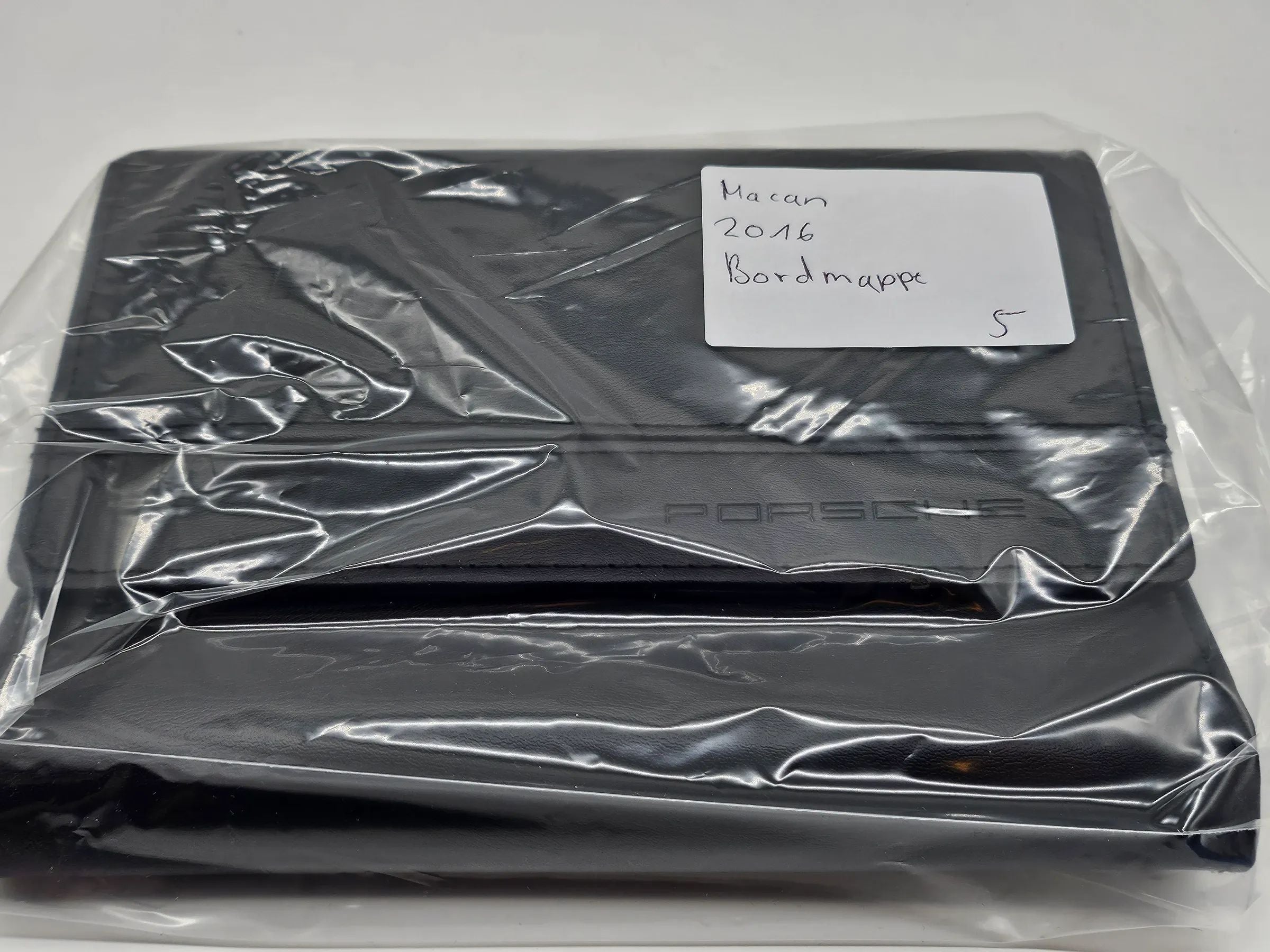 Original Porsche Macan 2016 Bordmappe Leder schwarz