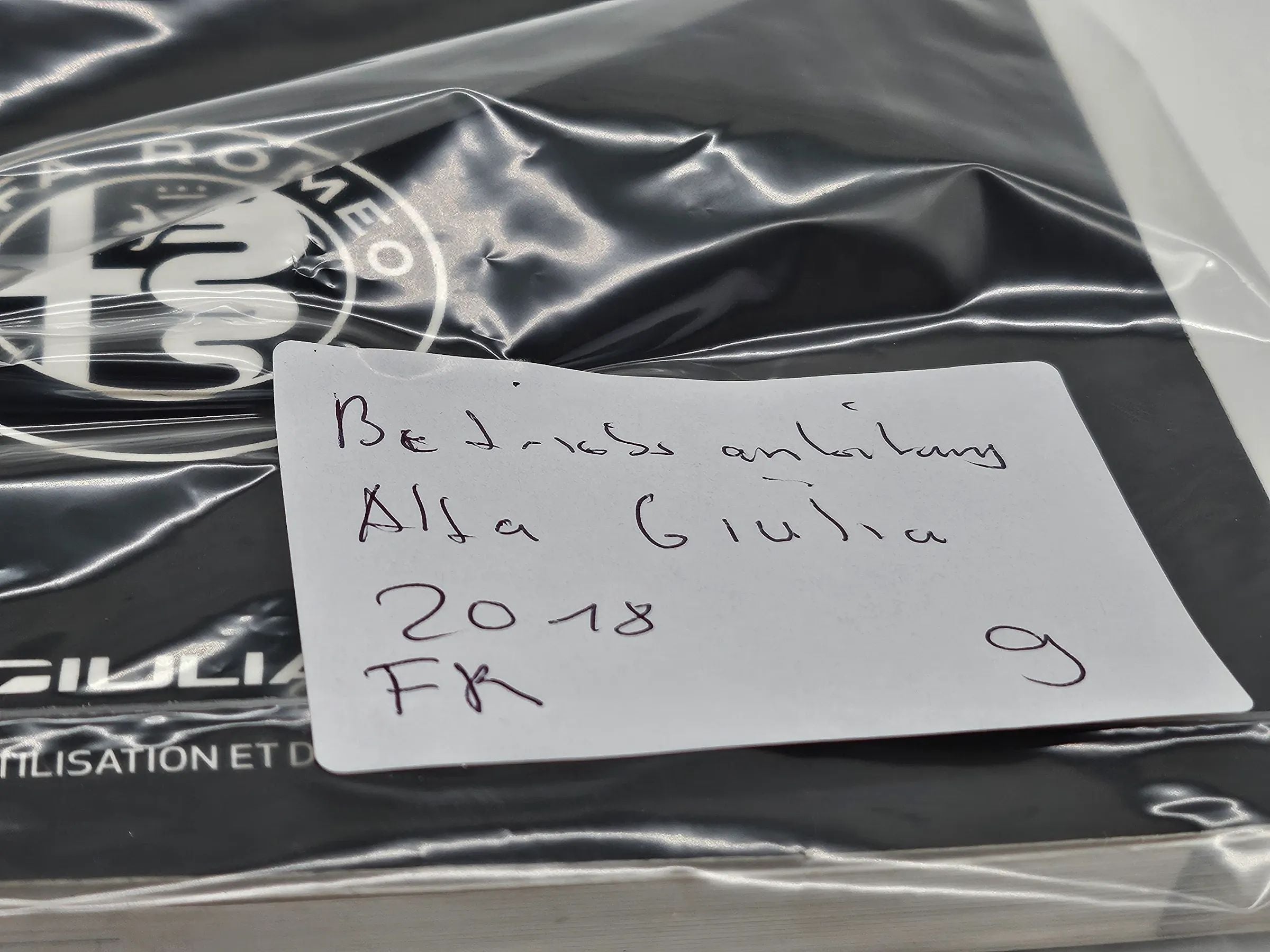 Original Alfa Romeo GIULIA Betriebsanleitung Bordbuch Französisch 2018