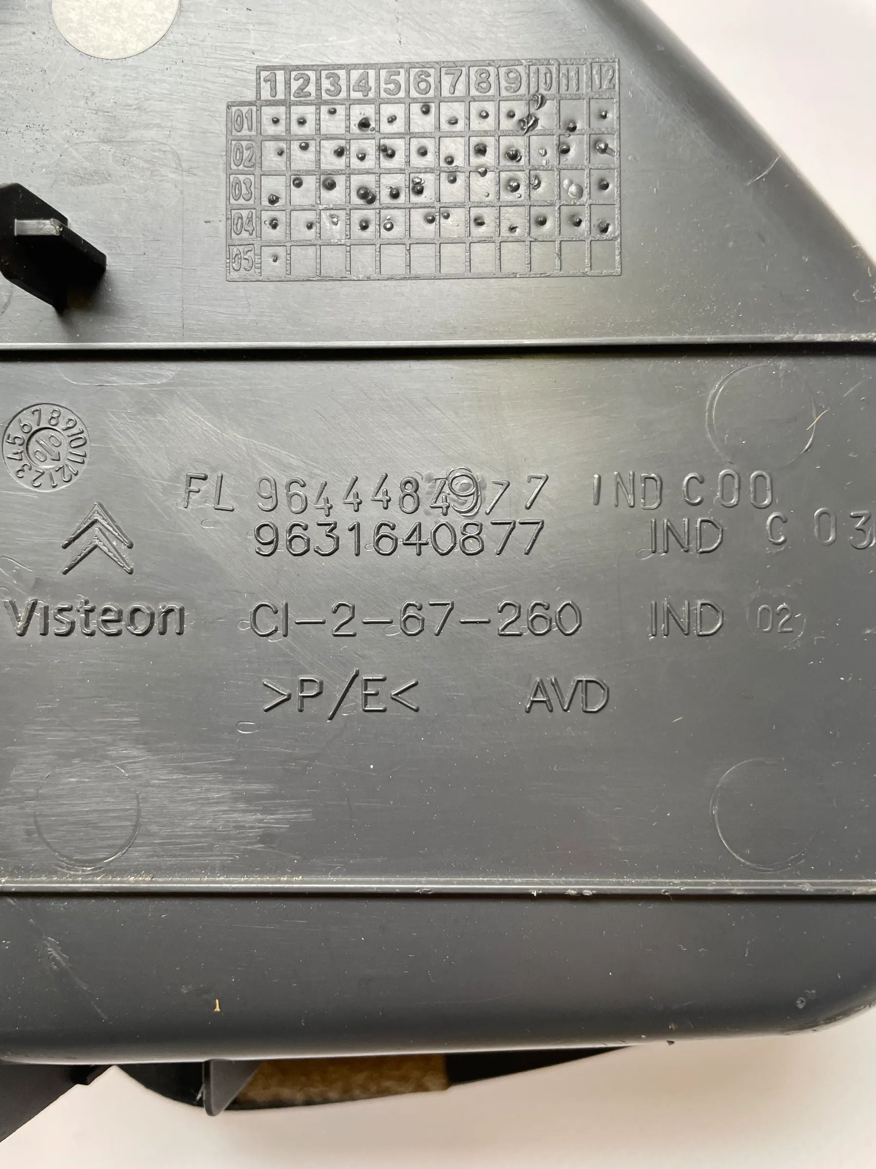 Original Citroen C5 (RC/DE/DC/A) Türablagefach Rechts Vorne 9631640877