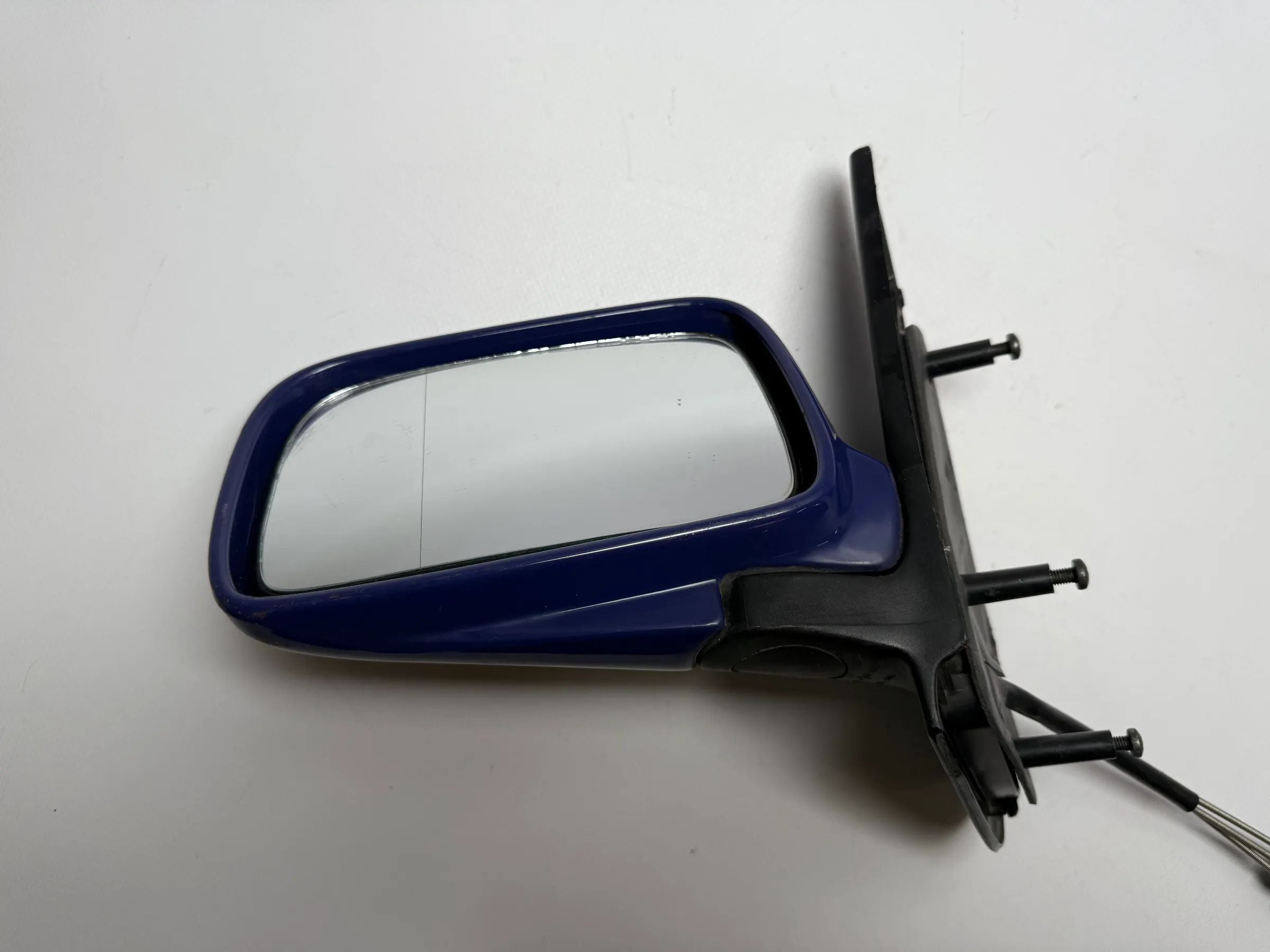 VW Polo 50 Espejo Retrovisor Exterior Mecánico Izquierdo Azul 6N1857507 GRU / 202271