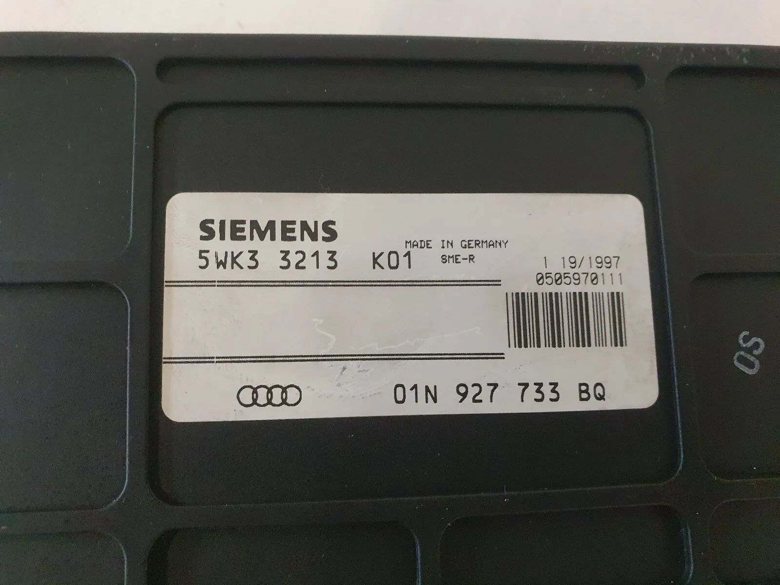 ⭐⭐⭐ Original Audi A4 transmission control unit 01N927733BQ 5WK33213 K01 Siemens ⭐⭐⭐ 