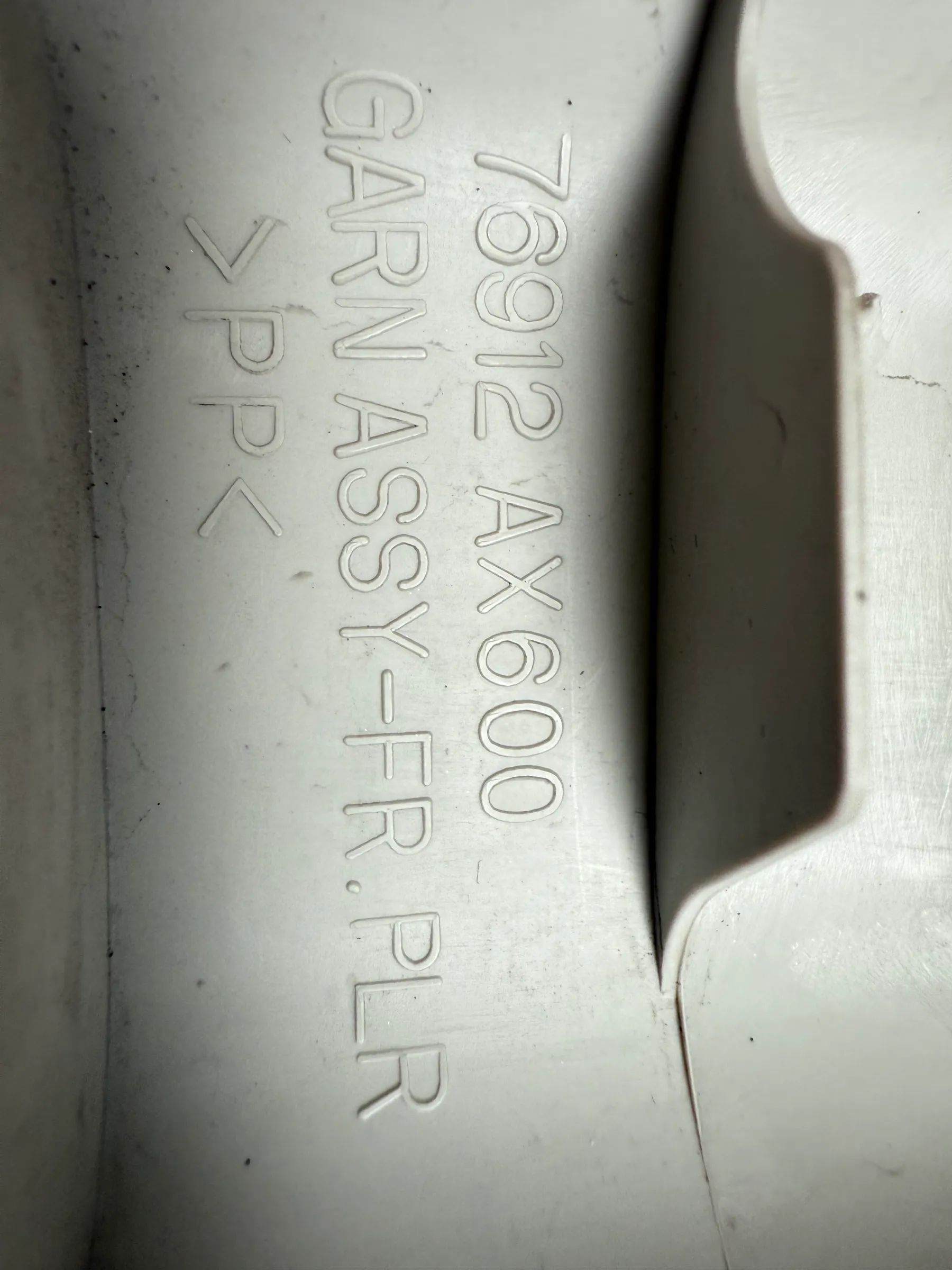 NISSAN Micra 3 III K12 2003 Habillage Revêtement Colonne A GAUCHE 76912AX600