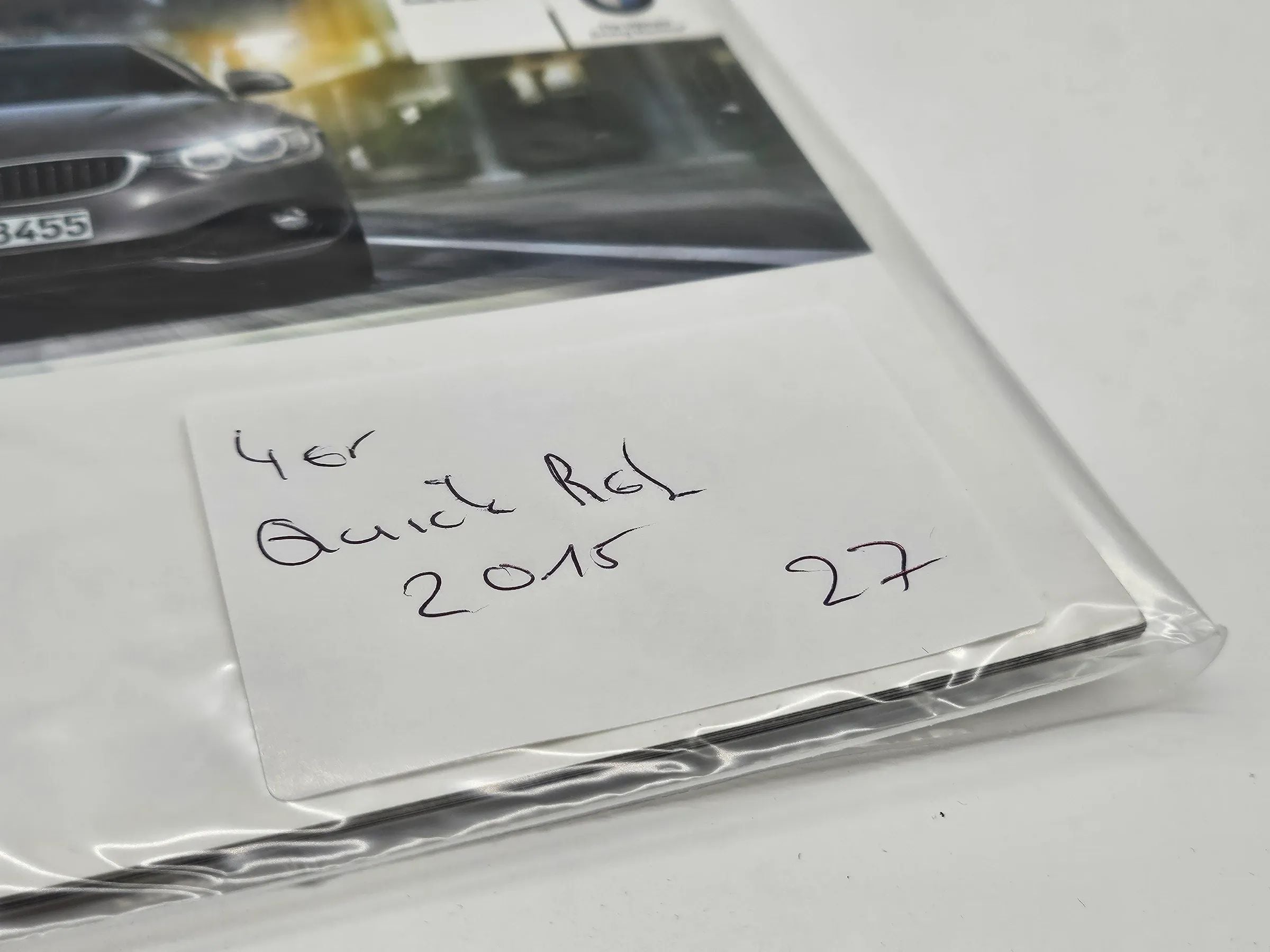 BMW 4er CABRIO F33 Schnell Betriebsanleitung 2015 Bedienungsanleitung englisch