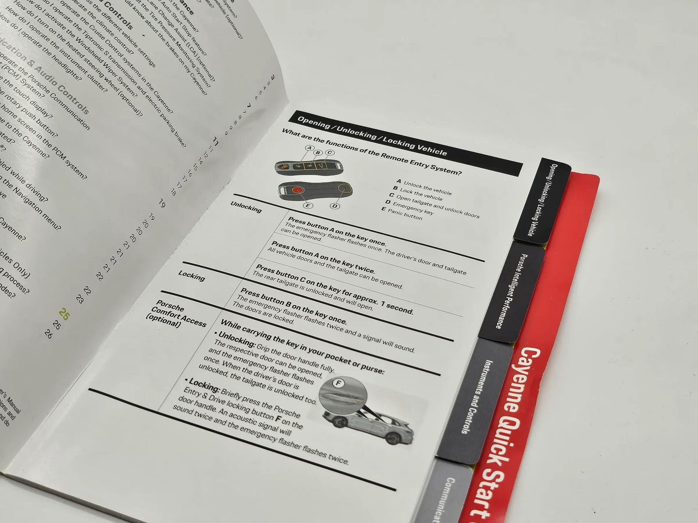 Original Porsche Cayenne 9Y Quick Betriebsanleitung  2019 englisch