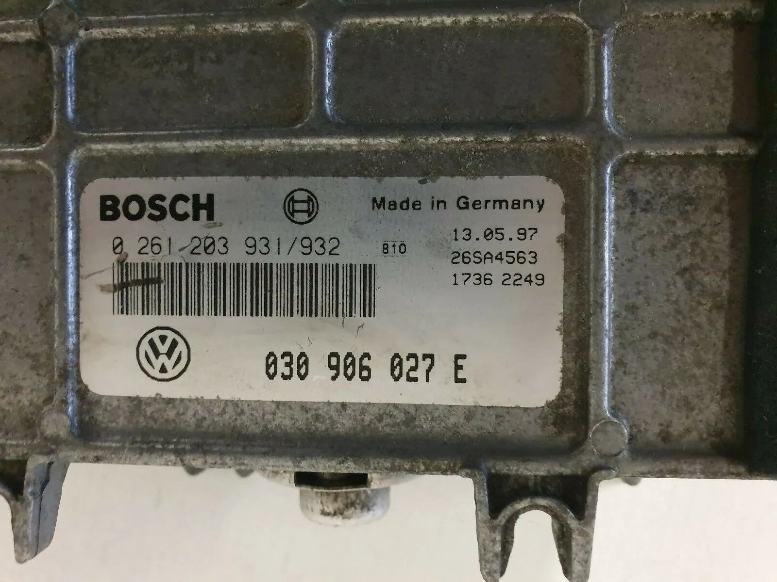 ⭐Оригинальный блок управления двигателем 030906027E VW Поло 6N 1,4 44КВт/60ЛС 1997 г.в. 0261203931 ⭐