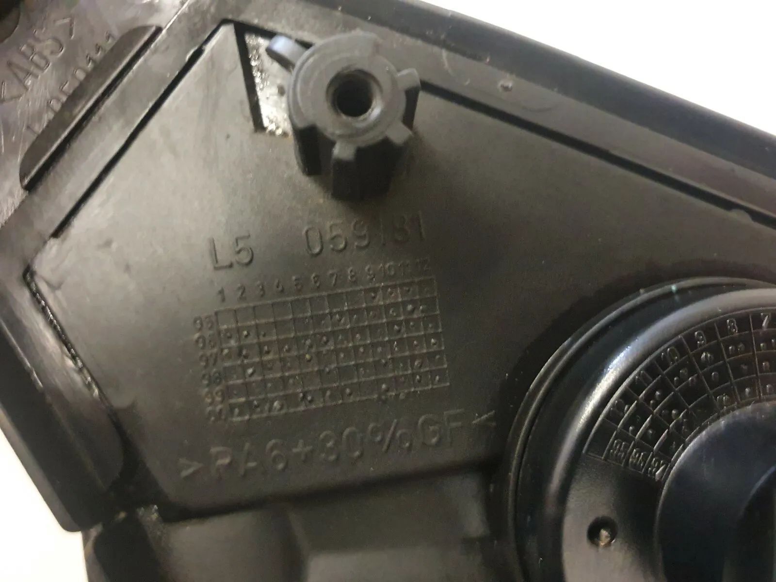 Rétroviseur extérieur gauche original Opel Vectra L5 059181 bleu foncé électrique