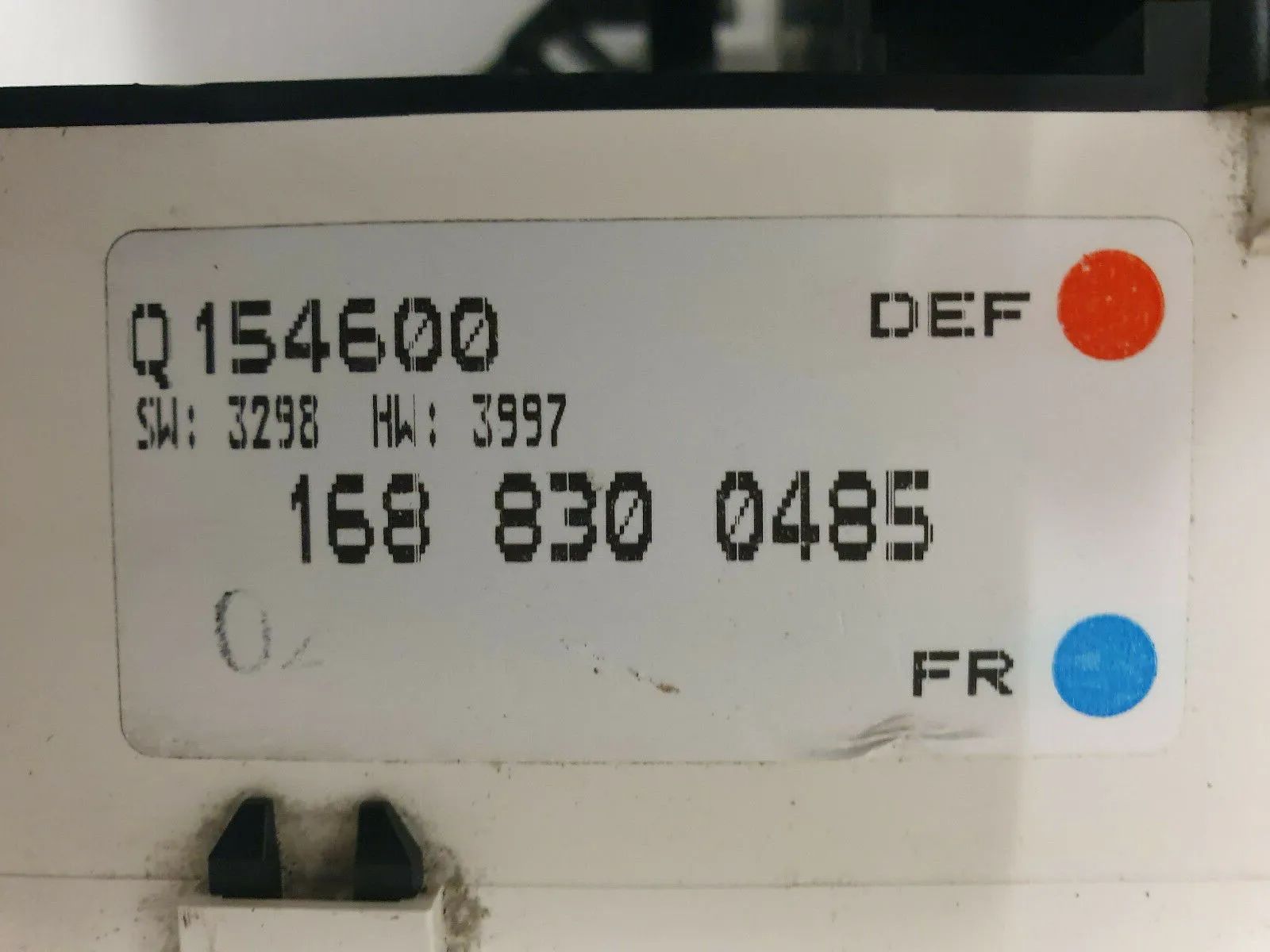 Mercedes-Benz W168 A-Klasse Commande Climatisation Chauffage 1688300485